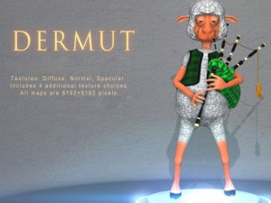 dermut sheep bagpaper 3D Model