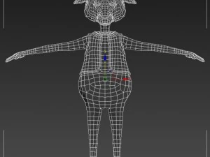 Dermut-Schaf-Taschenpapier 3D Modell