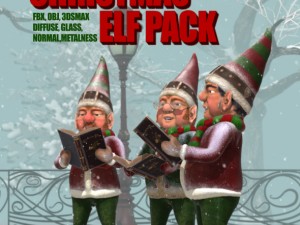 christmas elf pack 3D Model
