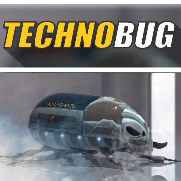 technobug 3D Model .c4d .max .obj .3ds .fbx .stl .blend 