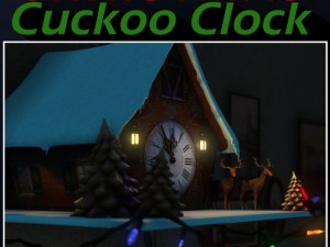 christmas cuckoo clock 3Dモデル