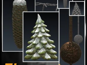 christmas cuckoo clock 3D Model