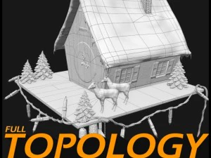 christmas cuckoo clock 3D Model