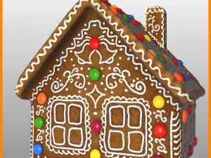 christmas decorations models set Model 3D