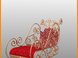 christmas decorations models set Model 3D