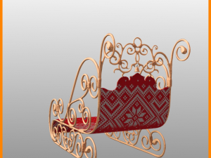 christmas decorations models set Model 3D