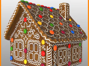 gingerbread house 3D Model