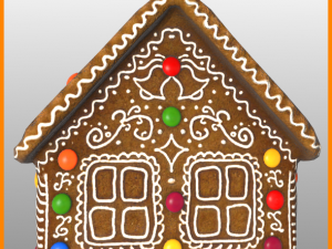 gingerbread house Modello 3D