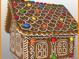 gingerbread house Modello 3D