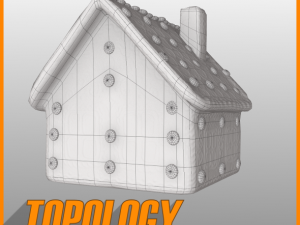 gingerbread house Modello 3D