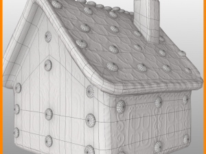 gingerbread house Modello 3D