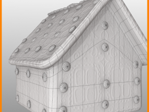 gingerbread house Modello 3D