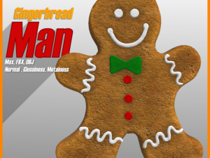 gingerbread man 3Dモデル