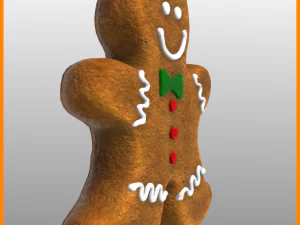 जिंजरब्रेड आदमी 3D मॉडल