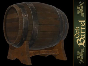 oak barrel 3D Model