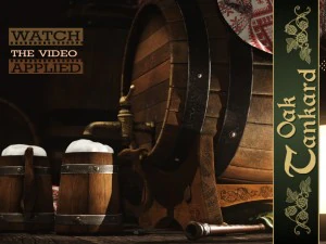 tangki kayu ek Model 3D