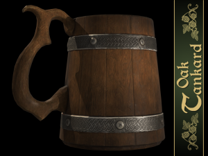 oak tankard 3D Model