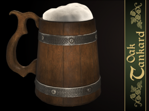 oak tankard 3D Model