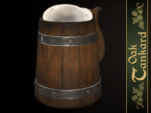 oak tankard 3D Model