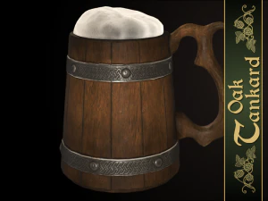 oak tankard 3D Model