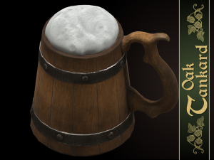 oak tankard 3D Model