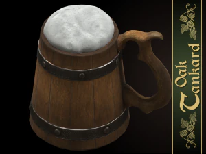 oak tankard 3D Model
