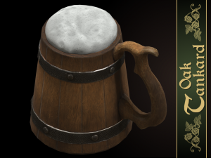 oak tankard 3D Model