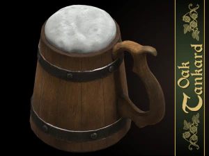 oak tankard 3D Model