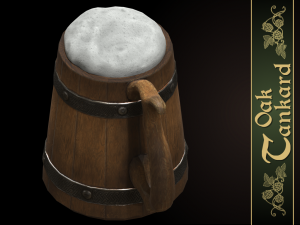 oak tankard 3D Model