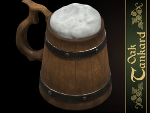 oak tankard 3D Model