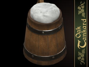 oak tankard 3D Model