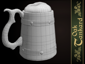 oak tankard 3D Model