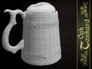 oak tankard 3D Model
