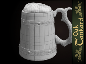 oak tankard 3D Model