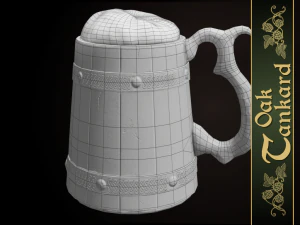 oak tankard 3D Model