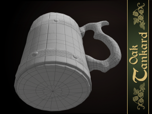 oak tankard 3D Model