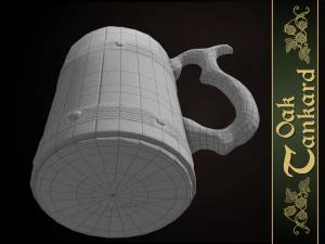 oak tankard 3D Model