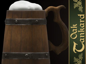 oak tankard 3D Model