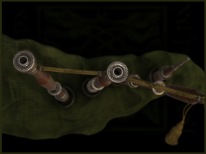 old scottish bagpipe Modello 3D