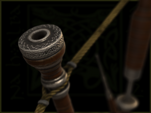 old scottish bagpipe Modello 3D