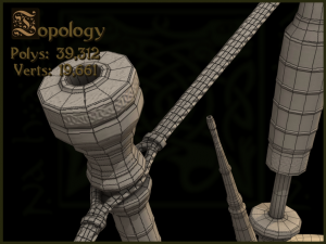 old scottish bagpipe Modello 3D