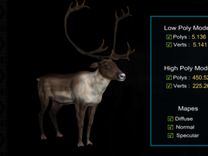 deer caribou 3D Model