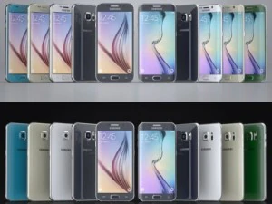 samsung galaxy s6s6 edge todas as cores modo octano Modelo 3D