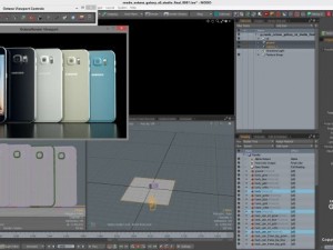 samsung galaxy s6s6 edge all colors modo octane 3D Модель