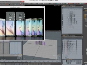samsung galaxy s6s6 edge all colors modo octane 3D Модель