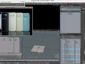 samsung galaxy s6 all colors modo octane 3D Модель