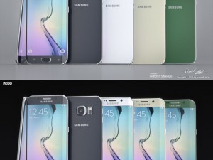 samsung galaxy s6 edge all colors modo octane 3D-Modell