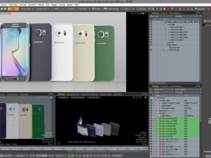 samsung galaxy s6 edge all colors modo octane Modello 3D