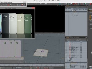 samsung galaxy s6 edge all colors modo octane Modello 3D
