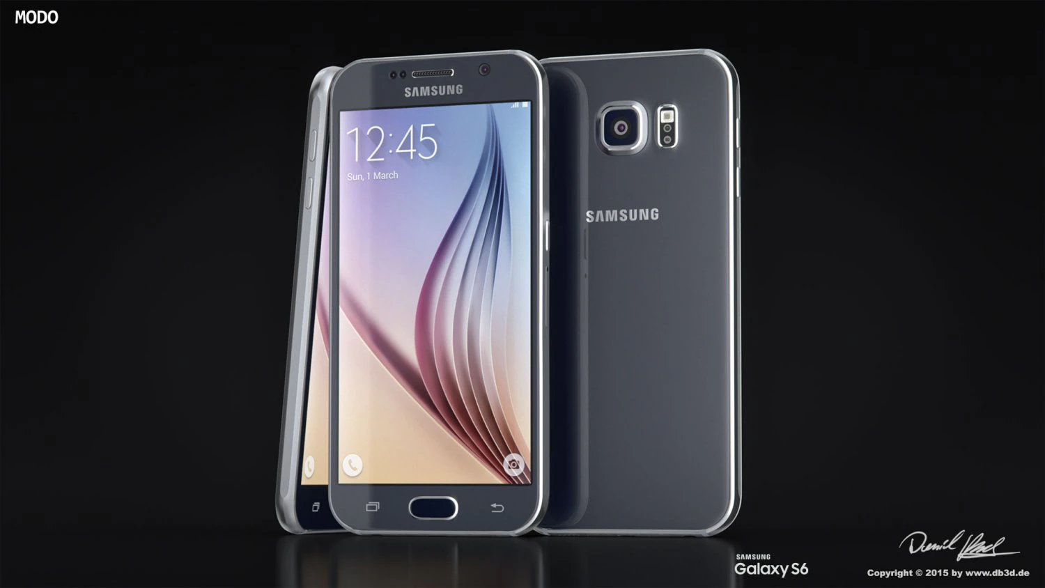 samsung galaxy s6 fbx only 3D Model .c4d .max .obj .3ds .fbx .stl .blend 